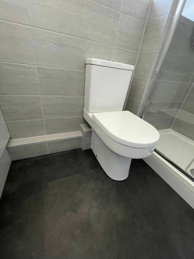 Bathroom Renovation - After - Toilet Flooring