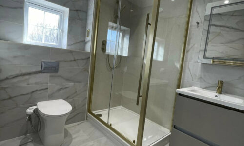 Brushed Brass Bathroom Installation in Lutterworth